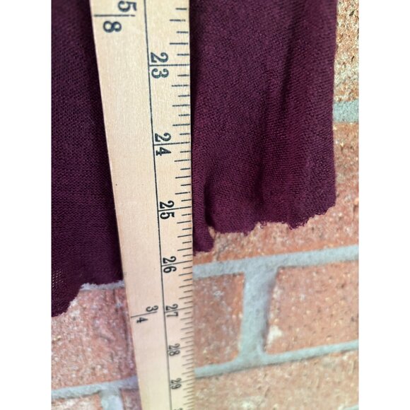 Intimately Free People Burgundy  Blouse Deep V-Neck & Ladder Detail Lightweight - Picture 9 of 9